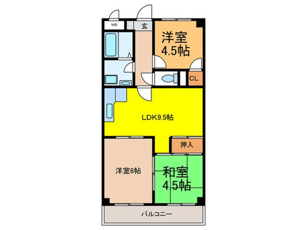 ファミール池上の物件間取画像